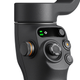A close-up of the DJI Osmo Mobile 6's zoom and focus knob plus added screen.
